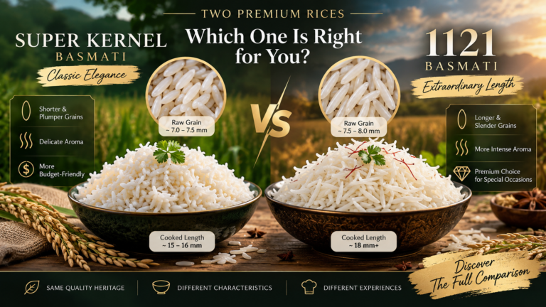 Super Kernel Basmati vs 1121 Basmati: Key Differences and Which to Choose