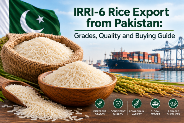 IRRI-6 Rice Export from Pakistan: Grades, Quality and Buying Guide